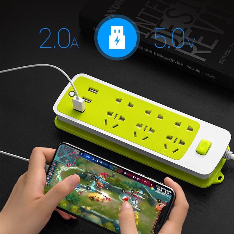 [HCM]Ổ CẮM ĐIỆN 6 PHÍCH CẮM 3 CỔNG USB HÀNG XỊN - HÀNG VIỆT NAM CHẤT LƯỢNG CAO - Ổ CẮM ĐIỆN ĐA NĂNG CÓ CỔNG USB