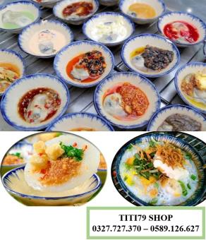 Bộ 30 Chén Sứ Làm Bánh Bèo Hàu Nướng 24 Vị Bánh Trứng Cút