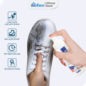 Chai Xịt Vệ Sinh Giày Cao Cấp LKB 200ml - Bình Xịt Bọt Làm Sạch, Làm Trắng Giày Dép Siêu Tốc - MIFAN HÀNG CHÍNH HÃNG