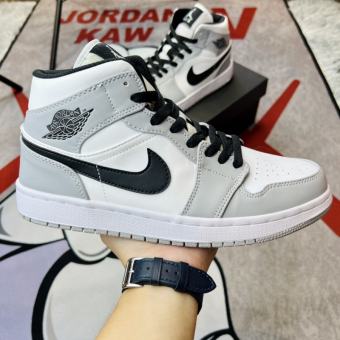 Giày Jordan smoke grey mid xám đen cao cổ ,  Giày Jordan xám cổ cao bản đẹp