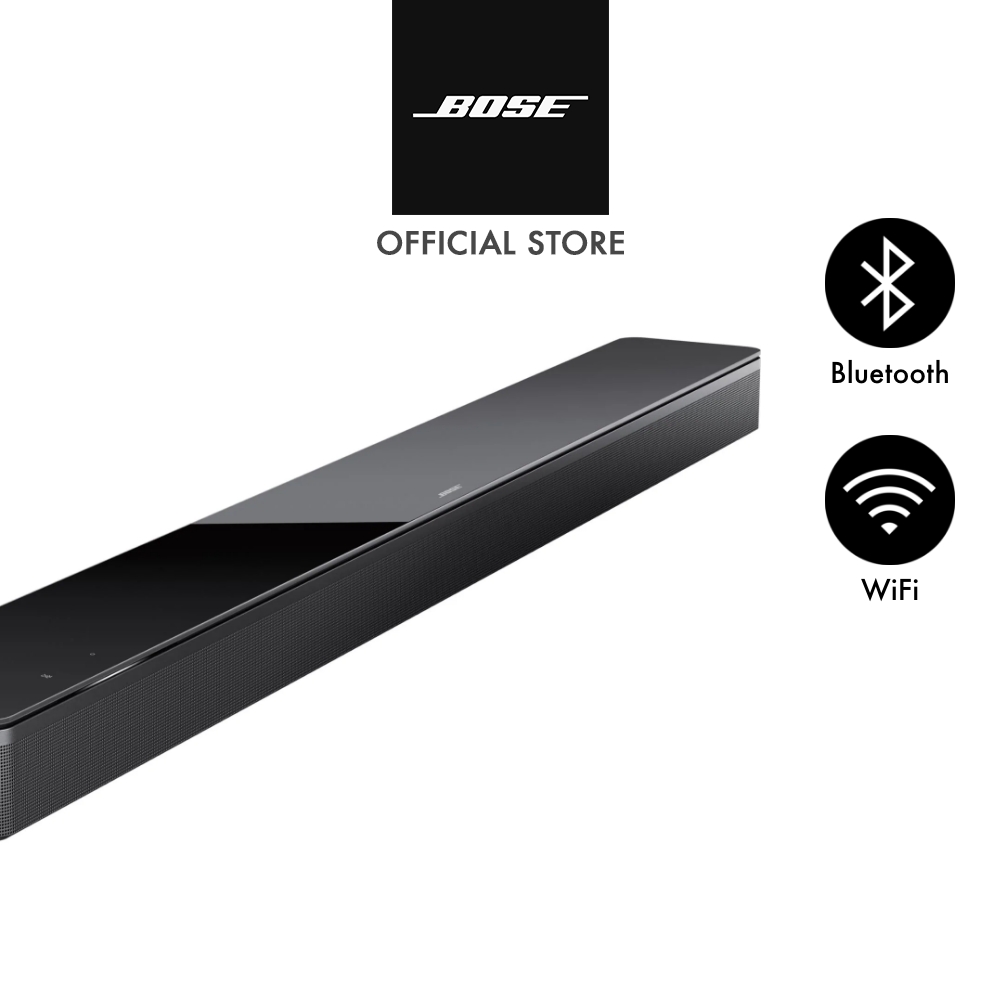 Bose Smart Soundbar 300: Premium Soundbar with Wi fi connectivity,Voice Built-in,HDMI ARC + Optical Connectivity Universal Remote Control, Wall mountable, Bass module and surround speakers, Lazada Singapore