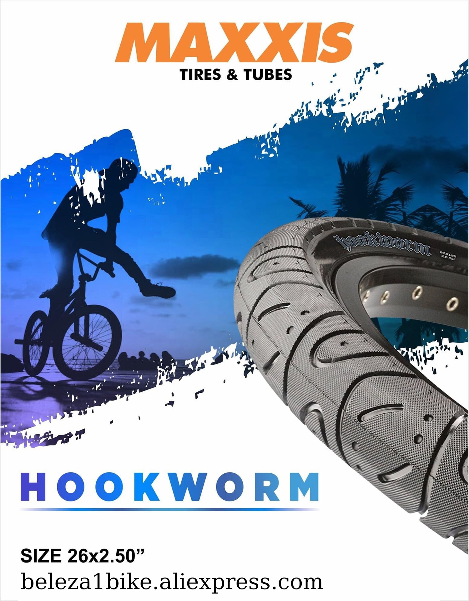 MAXXIS 26 HOOKWORM 26*2.5 20*1.95 29*2.5 Bicycle Tire MTB Mountain Bike  Tires Dirt Jumping Urban Street Trial Parts Accessories - AliExpress