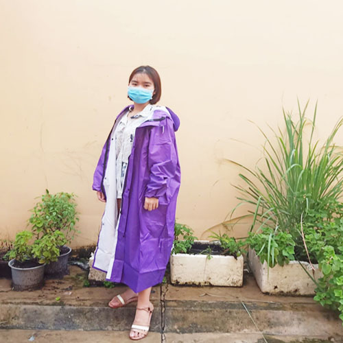 Áo mưa măng tô hàn quốc, áo mưa khoá kéo vải dù cao cấp, khổ to rộng, màu sắc tươi sáng