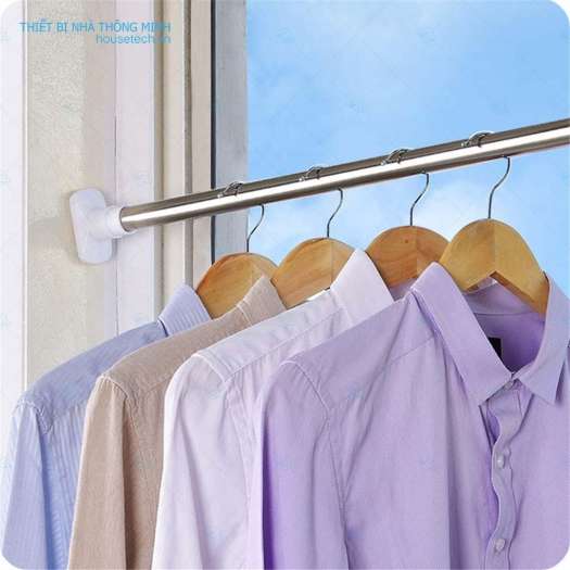 thanh treo rèm không cần khoan 3m | thanh treo quần áo thông minh .
