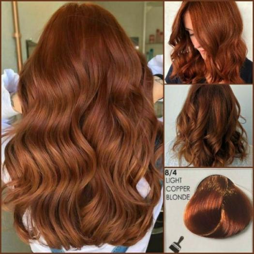 40 Copper Hair Color Ideas That're Perfect for Fall : Golden Copper Wavy