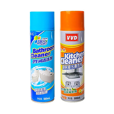 Bộ 2 chai xịt tẩy rửa đa năng kitchen & bathroom cleaner 500ml