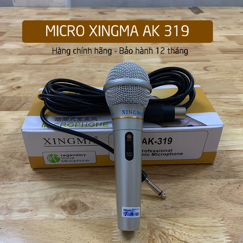 (HÀNG XỊN) Micro Karaoke Có Dây KAW Chính Hãng Cho Âm Ly Loa Kéo Âm Thanh Tuyệt Hảo Chống Hú, Chống Ồn, Dây Dài 3.5m, Bảo Hành Uy Tín 12 Tháng