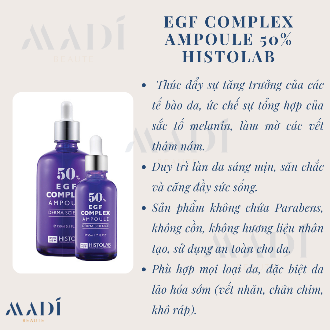Tinh chất trẻ hóa da - egf complex ampoule 50% histolab 50ml