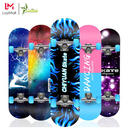 Ván Trượt Skateboard Gobos Người Lớn, Trẻ Em Đạt Chuẩn Thi Đấu Trục Kim Loại, Bánh Cao Su Siêu Bền – Chính Hãng Gobos