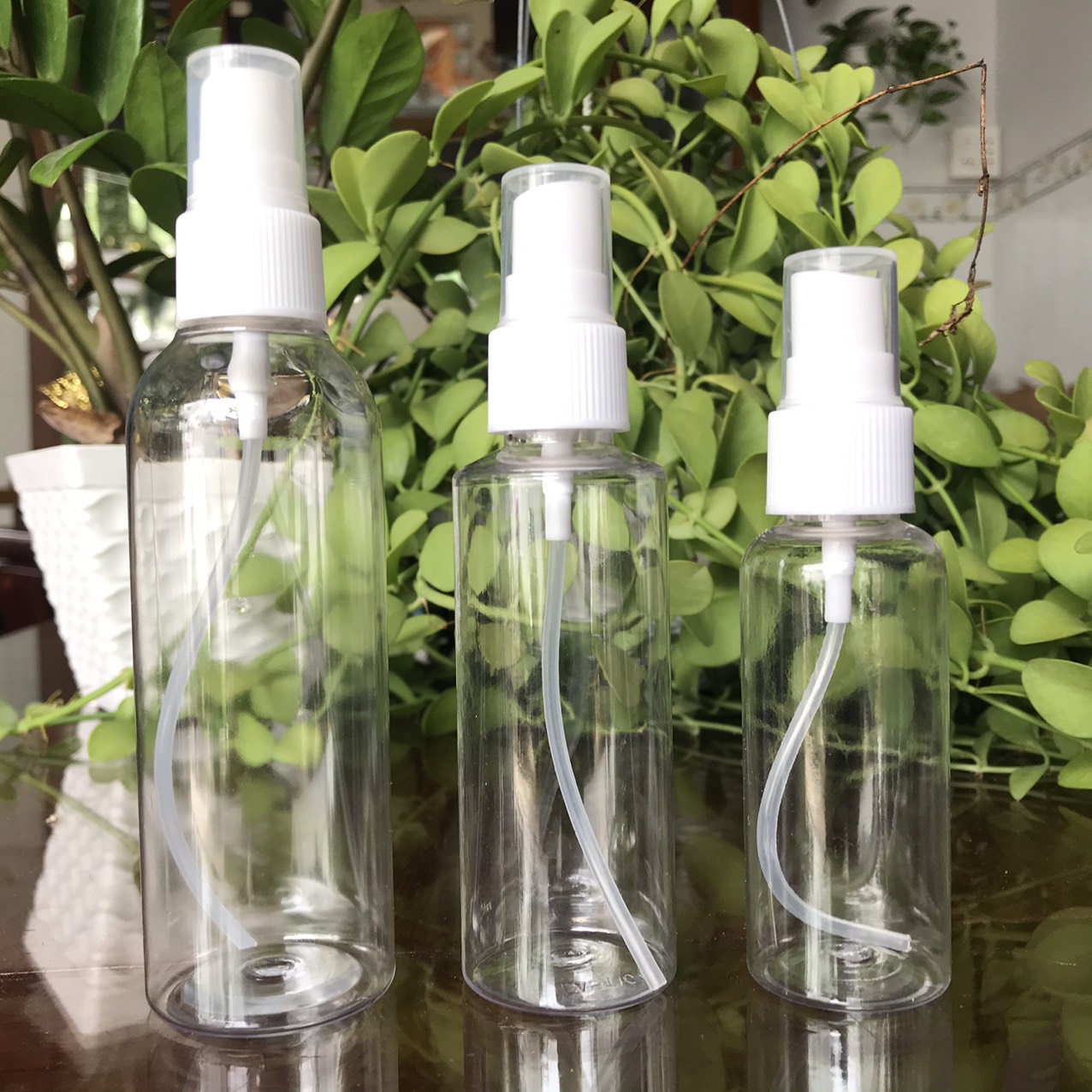 Bình xịt, chai xịt nhựa phun sương rỗng, dùng xịt các loại dung dịch, 50ml - 80ml - 100ml