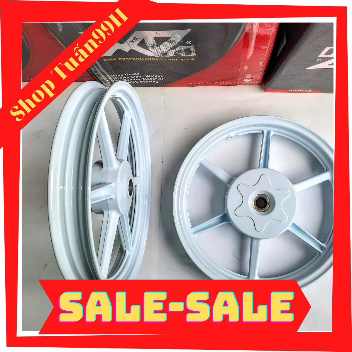 Mâm 6 cây X1R dành cho gắn xe Vario, Click 125 - 150