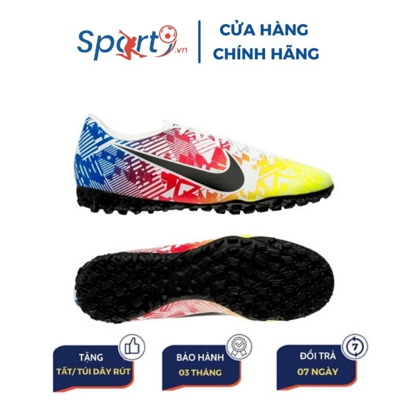 Giày đá bóng Nike Mercurial Vapor 13 Academy TF NJR Jogo Prismatico - White/Black/Racer Blue/Volt