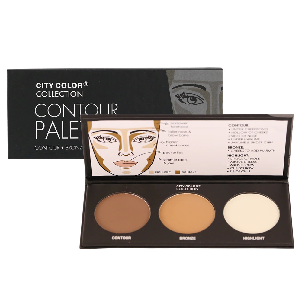 Bảng Phấn Tạo khối và Highlight 3 Ô City Color Contour Palette Florence Store