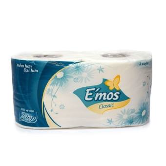 Giấy Vệ Sinh cuộn Emos Xanh Loại Tốt lốc 10 Cuộn SUKADO GVS05