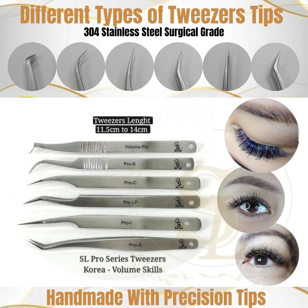 Gambar (PROMO) SL Premium Pro Series Eyelash Extension Tweezer Korea Volume Skills  Scarlet Lashes 