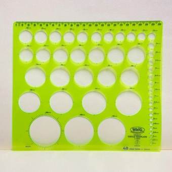 Thước vẽ hình tròn WinQ C-2004 (48 hình tròn 2-50mm)