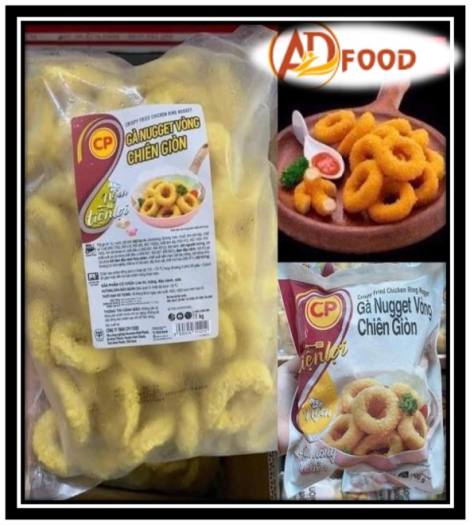 gà nugget vòng chiên giòn CP gói 1kg