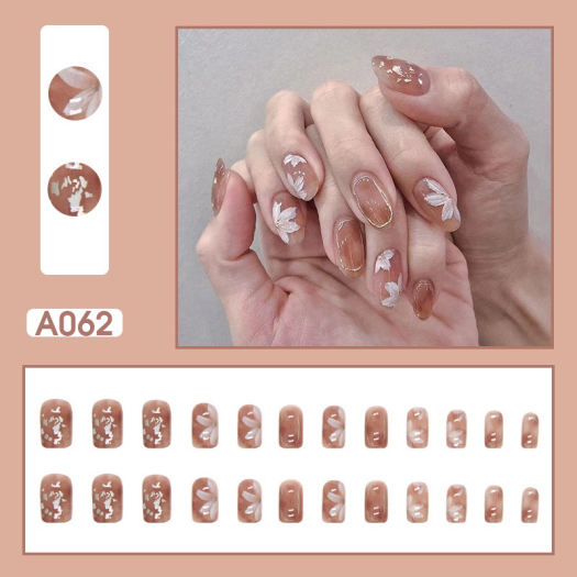 Bộ nail 24 móng giả trơn xanh lá đơn giản mà đẹp💖beauty nail 💖( kèm theo  keo dán + dũa móng ) | Shopee Việt Nam