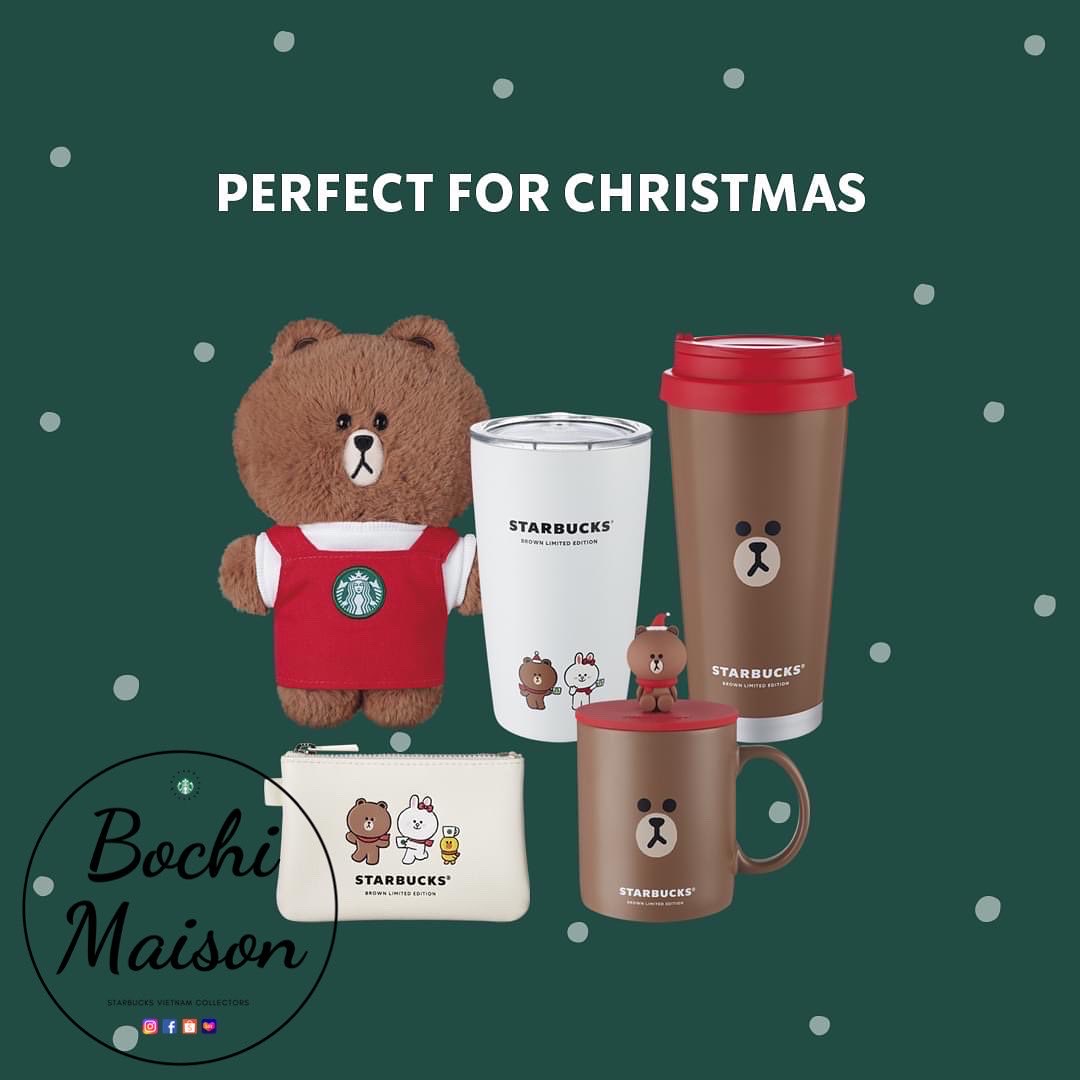 |chính hãng| starbucks brown line friends - bst bình, ly giữ nhiệt, cốc sứ