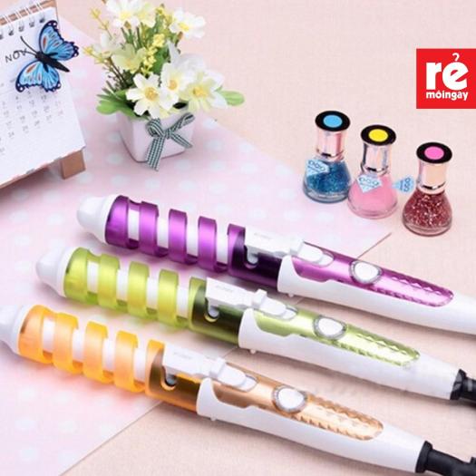 Máy làm tóc uốn tóc xoắn ốc tự động Nova máy nóng nhanh dễ dàng sử dụng khi đi tiệc - Dụng cụ tạo kiểu tóc chuyên nghiệp, Máy Uốn Tóc Xoắn Ốc NOVA NHC 8558