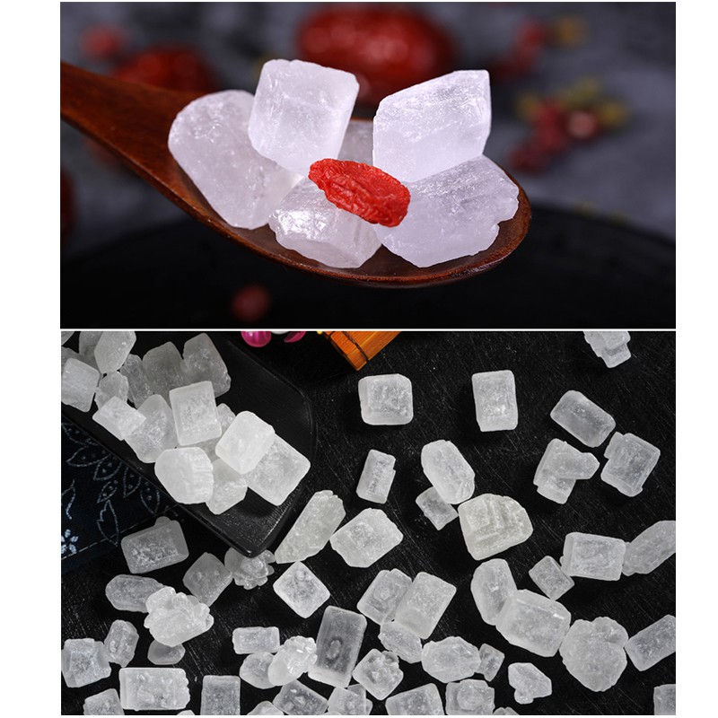 Đường Phèn viên kim cương. Đường phèn thiên nhiên dùng chưng yến, nấu chè 500g