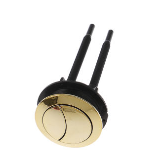 Xi Yang Jing Nút Nhấn Bồn Cầu Xả Kép Màu Vàng 48Mm/58Mm Nút Nhấn Bồn Cầu Hình Tròn