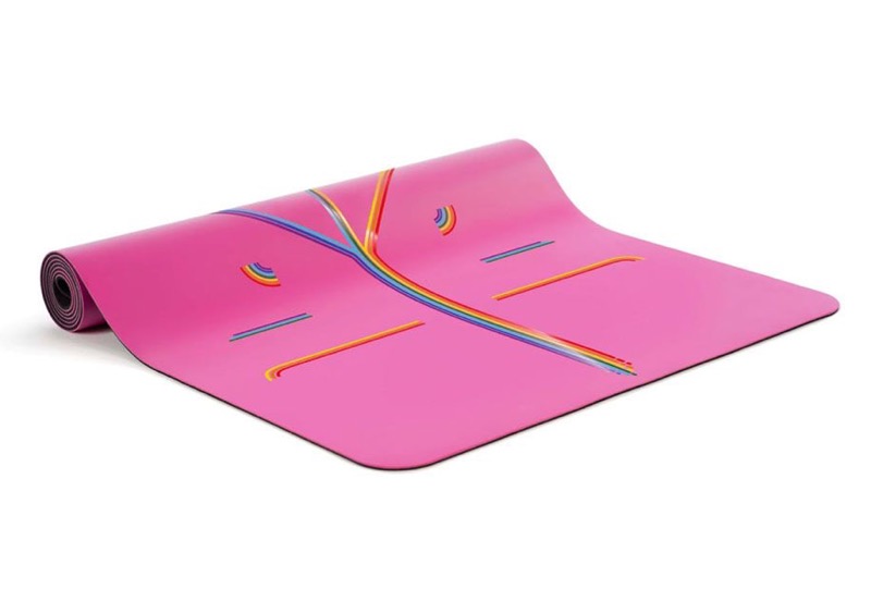 Thảm yoga từ Hãng Liforme Rainbow Grateful 4.2mm - Chất liệu cao su 100% - có định tuyến