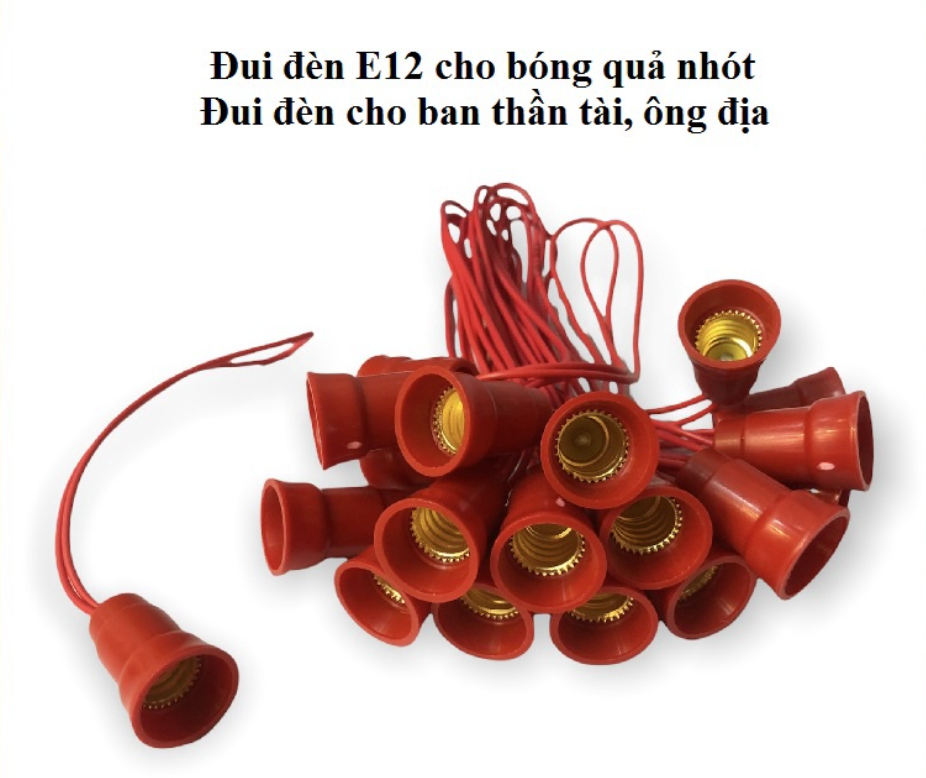Đui đèn bàn thờ - đui đèn ớt, đui đèn E12