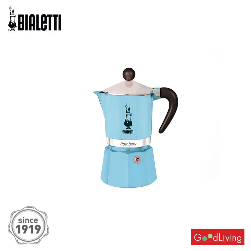 Bialetti หม้อต้มกาแฟ รุ่น RAINBOW 3 CUPS LIGHT BLUE ราคา 1,232 บาท*ส่งฟรี