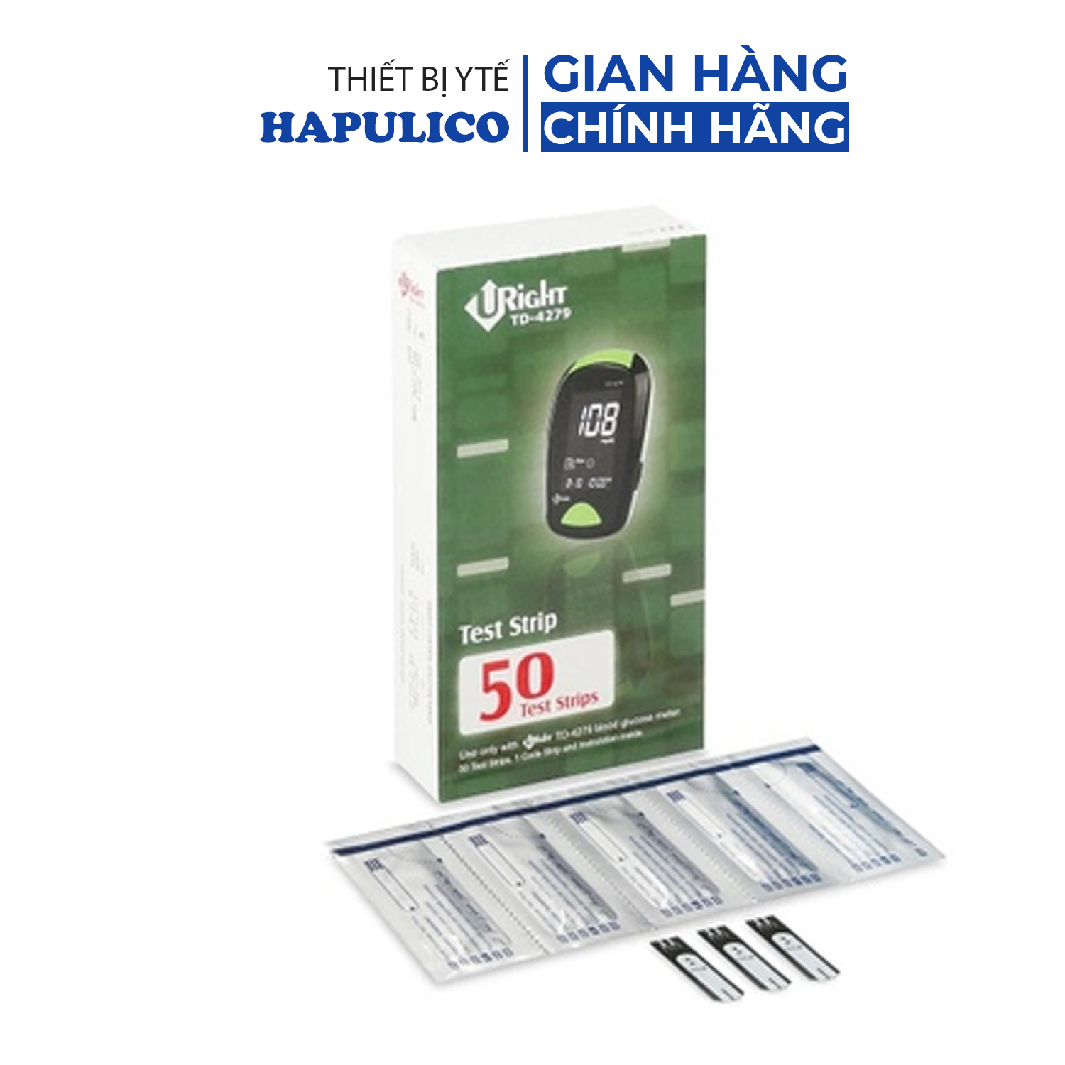 Que thử đường huyết uright td-4279
