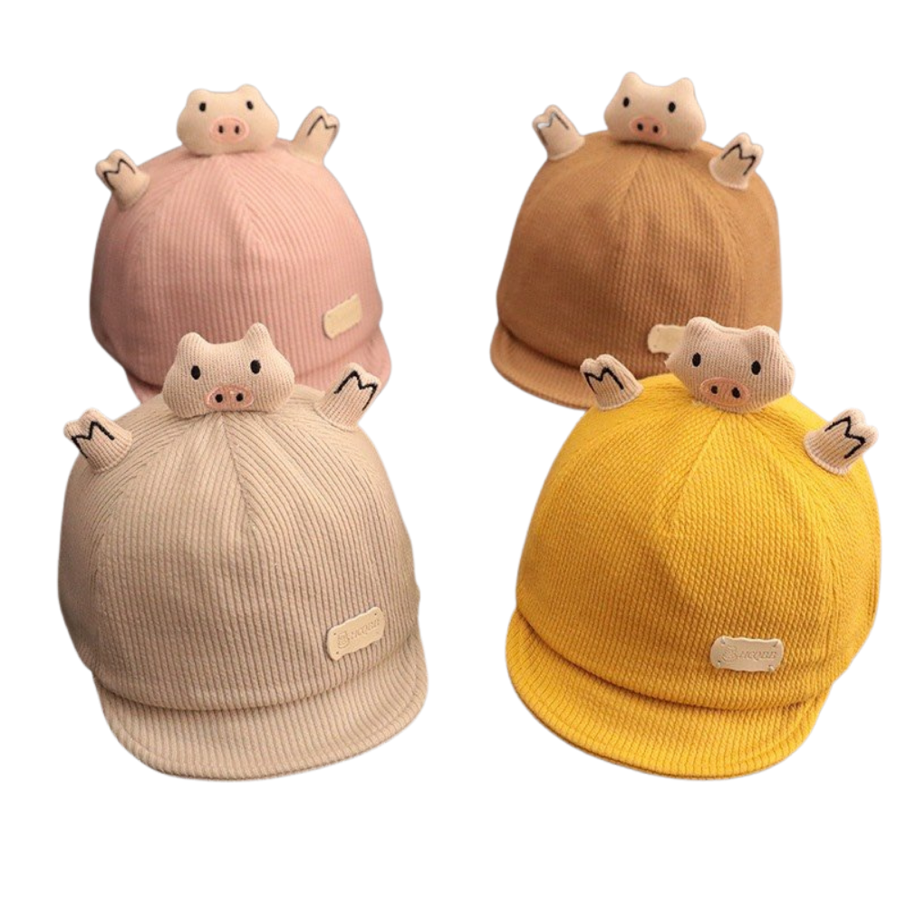 Nón kết mũ lưỡi trai, nón lưỡi trai cho bé trai bé gái hình heo ngộ nghĩnh - Unbee Baby UM002