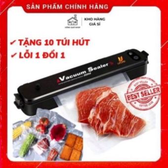 ▦  Máy Hút Chân Không Thực Phẩm Kèm Hàn Miệng Túi Vacuum Sealer ( tặng 10 túi hút )