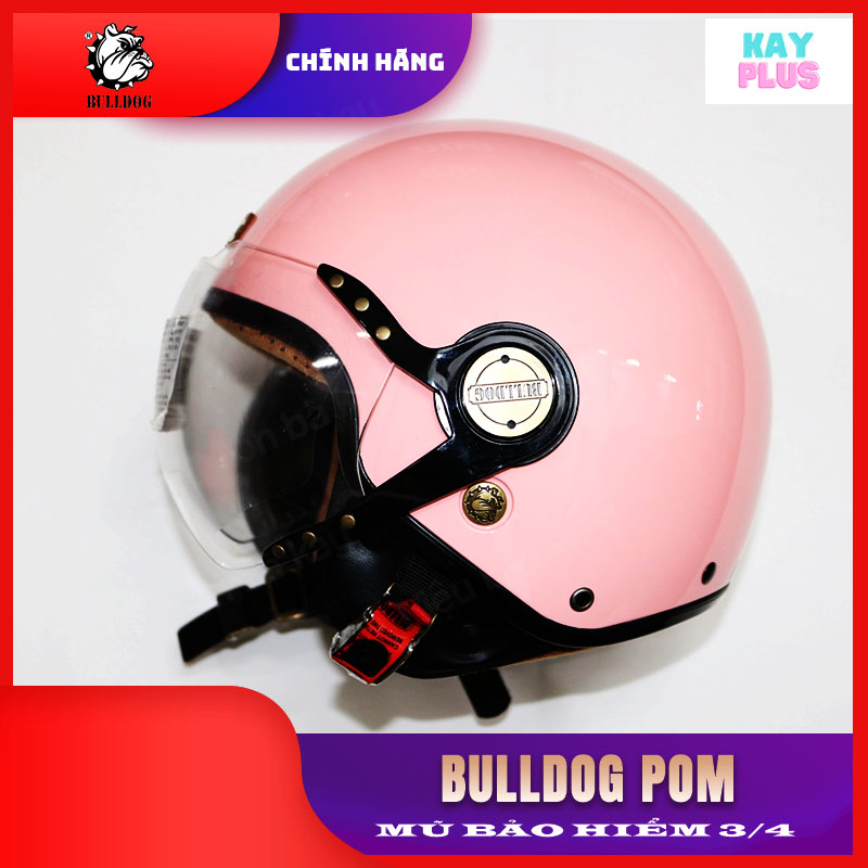 Mũ, nón bảo hiểm 3/4 bulldog pom