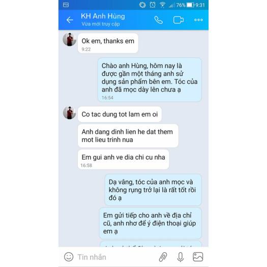 Tinh Dầu Haco: Xịt Tóc Mao Bạt Khang