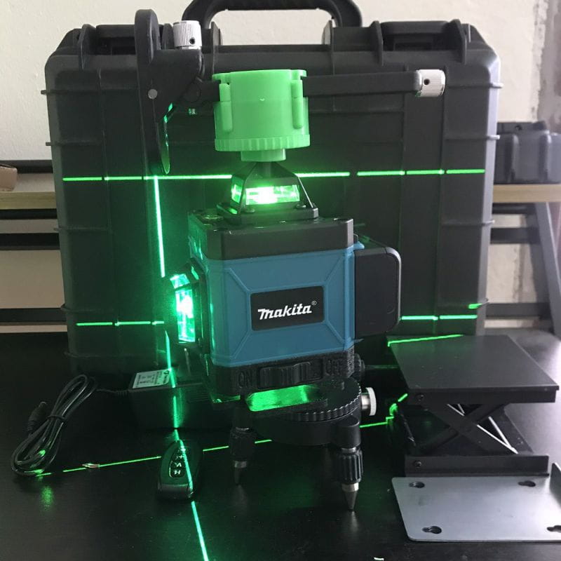 Máy cân mực Laser MAKITA 16 tia xanh -2 PIN  3D makita máy bắn cốt lase hàng đẹp -