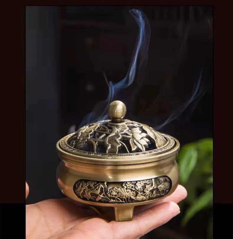 Lư xông trầm hương, Lư xông hợp kim mini giả đồng