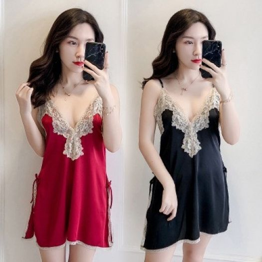 sẵn) Váy ngủ kèm áo khoác ren mỏng mềm mại 100% ảnh thật | Shopee Việt Nam