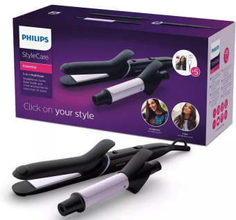 Máy Tạo Kiểu Tóc Đa Năng Philips BHH811/00, Máy Uốn Tóc, Máy Làm Tóc Xoăn, Máy Làm Phồng Tóc, Máy Ép Tóc, Máy Duỗi Tóc, Máy Là Tóc Thẳng, Nhập Đức, BH 12 Tháng