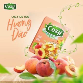 TRÀ COZY HÒA TAN HƯƠNG ĐÀO 270GR HỘP 18 GÓI