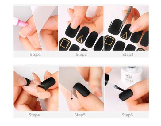 Sticker dán móng tay móng chân Nail Wraps Phong cách Hàn Quốc