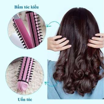 Máy duỗi tóc - máy bấm tóc - máy uốn tóc xù tạo kiểu tóc 3 chức năng cao cấp : duỗi, uốn, bấm tạo kiểu tóc - 3 chức năng trong 1