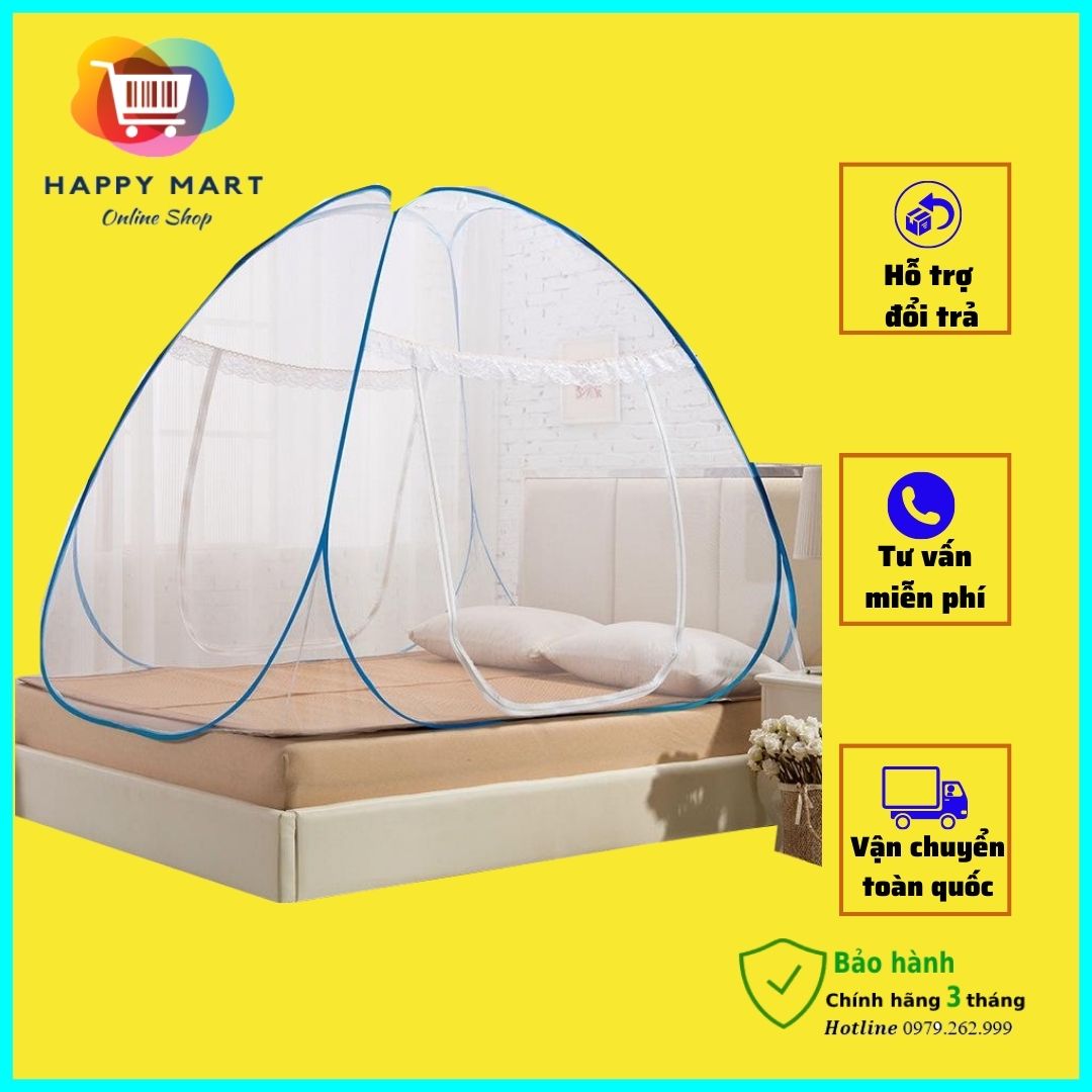 Màn chụp tự bung đỉnh nhọn cao cấp-mà chụp đỉnh chóp siêu bền, gấp gọn chống muỗi dành cho người lớn chất lượng cao
