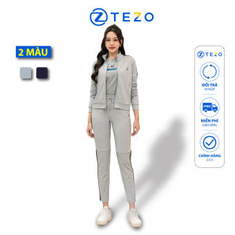 Bộ nỉ nữ umi kéo khóa cổ 5 phân Tezo  B22ANKT009