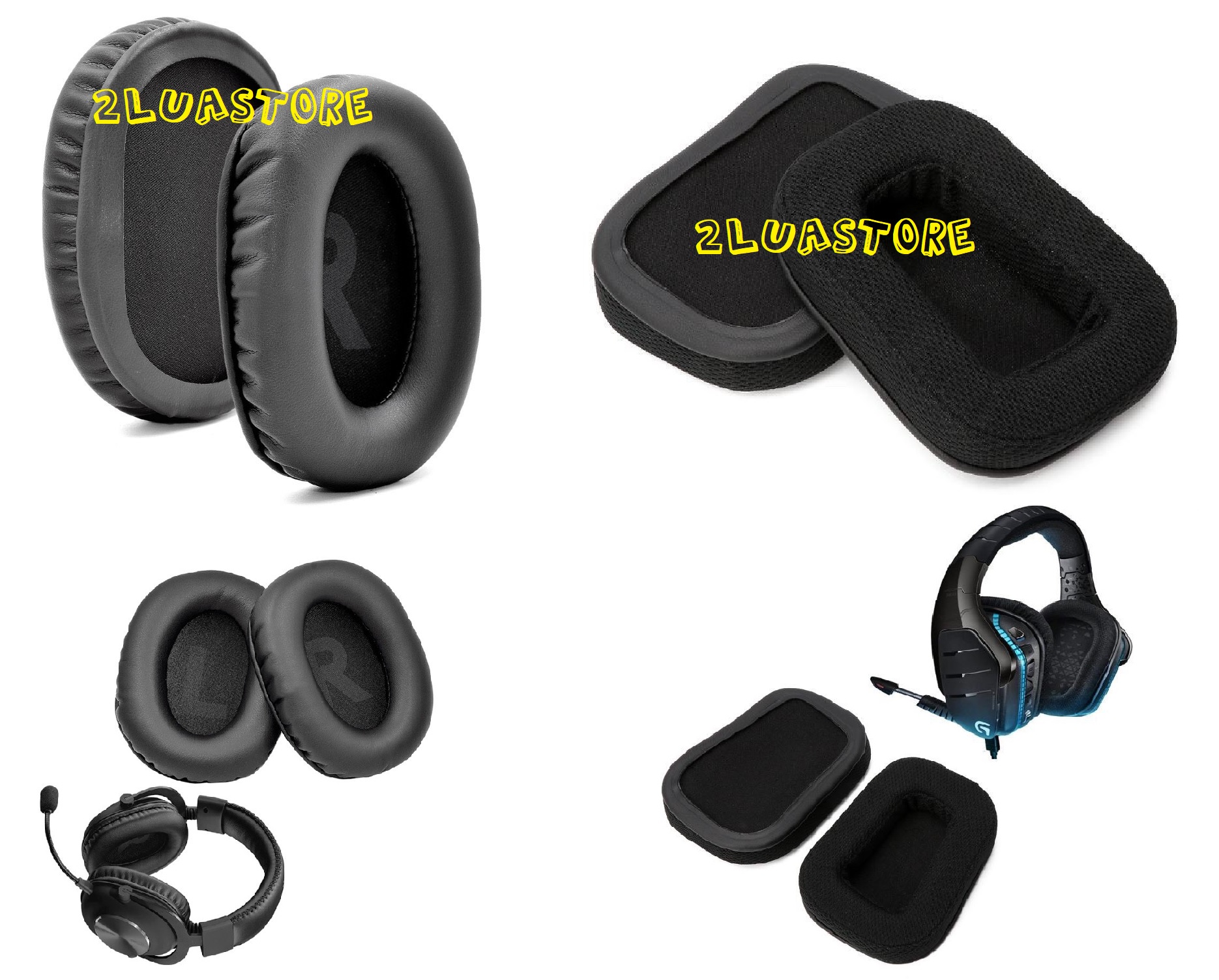 Đệm tai nghe cho Logitech G733 , G633 , G633s, G933 , G935, GPro Gen 2 và ốp tai GPro X - Ốp tai G933
