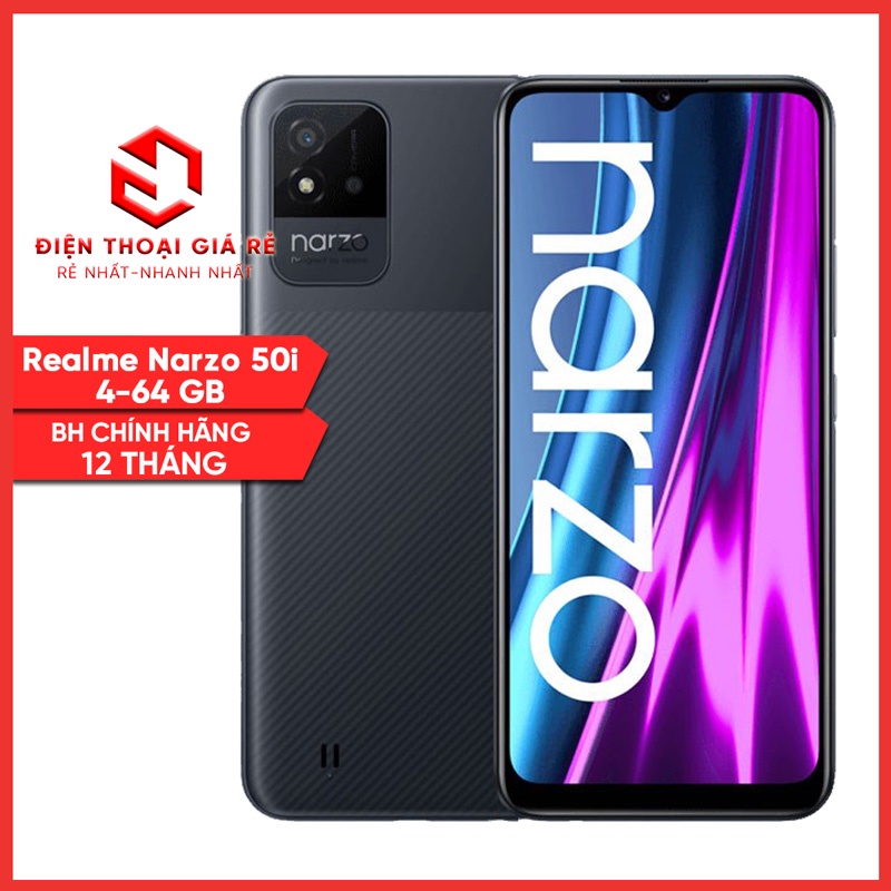 Điện thoại realme narzo 50i - 4/64gb