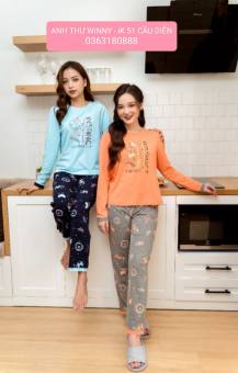 21584 BỘ COTTON DÀI TAY QUẦN DÀI