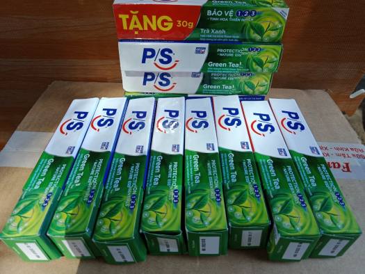 Combo 10 Tuýp Kem đánh răng P/S Trà Xanh 30g