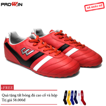 Giày Đá Bóng Prowin FK03 Đen - Tặng kèm tất bóng đá cao cổ ĐỒ TẬP TỐT