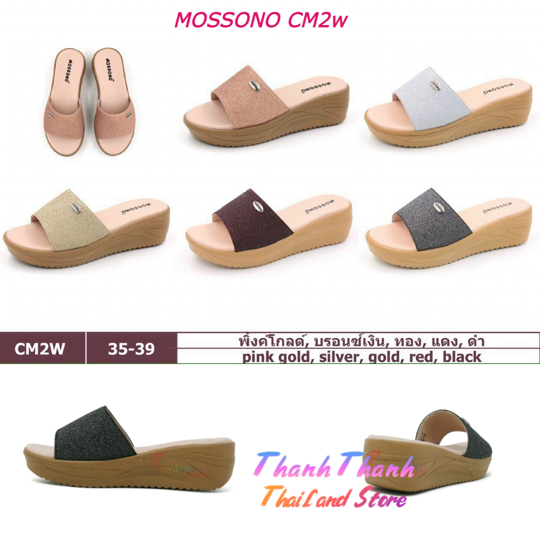 Dép nữ quai ngang đế cao thái lan nữ mossono cm2w