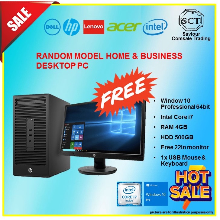 harga desktop dell core i7